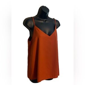 NWT ASOS Womens Orange 2-layered Business Camisole Tank Top Size 8